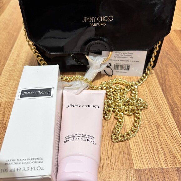 Jimmy Choo perfumes shoulder bag + hand cream full box 100ml - Picture 1 of 4
